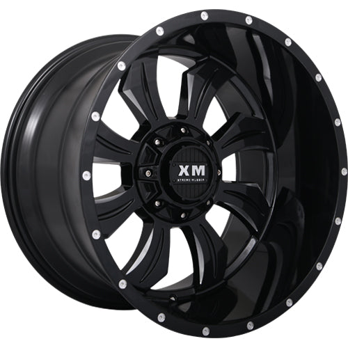 XM-323 GLOSS BLACK MILLED [ GLOSS BLACK MILLED ] [ -44 ] [ 22x12